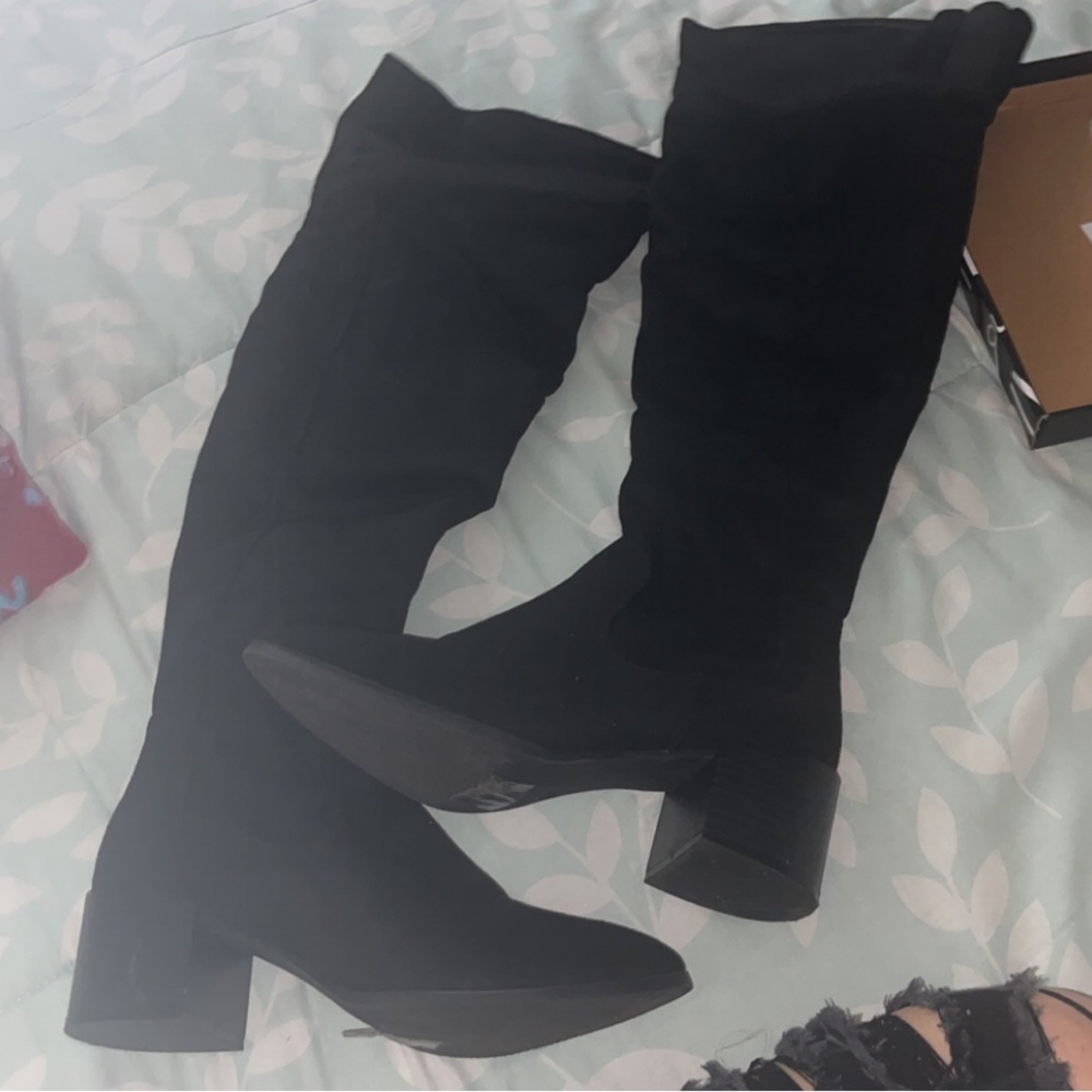 Knee High Block Heel Boots